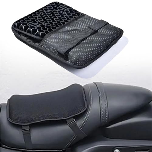 Cojín universal para asiento de motocicleta con diseño premium de alta amortiguación