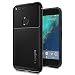 Spigen Rugged Armor Google Pixel XL Case with Resilient Shock Absorption and Carbon Fiber Design for Google Pixel XL 2016 - Black