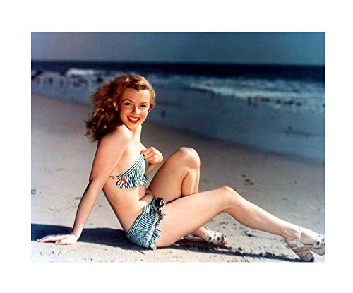 ArtDash Photo d'art Marilyn Monroe on The Beach : Photographie Couleur 8"×10" Print Couleur Cover