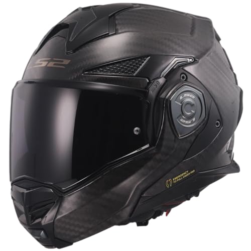 Casque moto modulable LS2 Advant X Carbon en carbone mat d'exception - 3