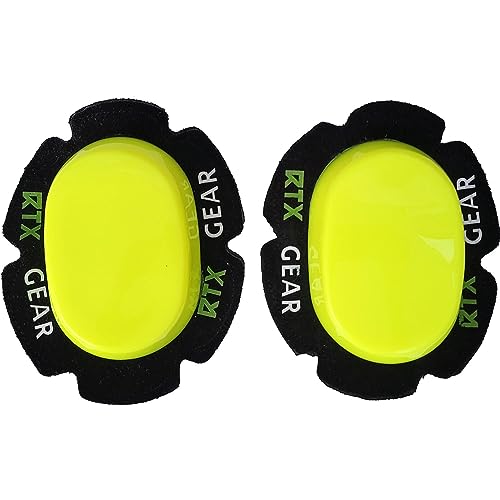 RTX Leathers Universal Durable Motorcycle Knee Sliders Motorbike Knee...