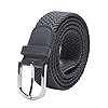 Tangchao Elastische stoffen riem, gevlochten stretchgordel voor dames en heren, breedte 3,3 cm