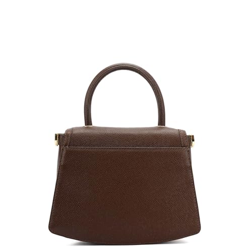 Image of Da Milano Leather Satchel Bag for Women (01019SOL)