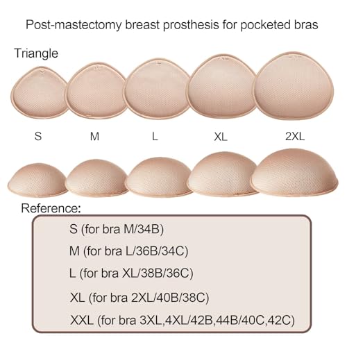 Breast Prosthesis Breast Form premium breathable silicone bead for Post-Mastectomy pockets bra-daily & swim use2