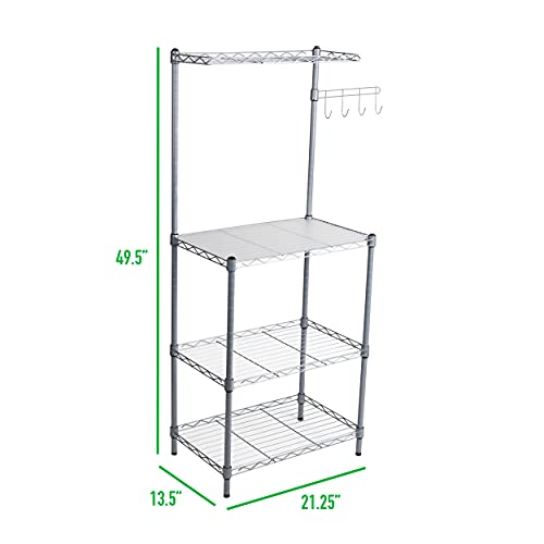 Mind Reader Three Tier Metal Microwave Organizer #TOP14