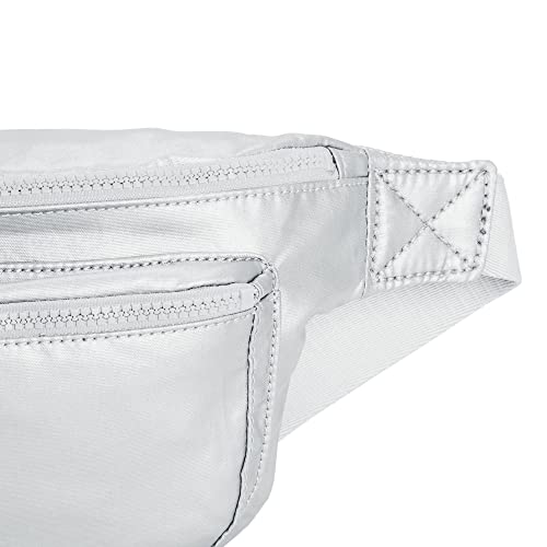 Image of Kipling Womens Yasemina Xl Waistpack, Extra Large Pack, Crossbody Fanny Waist, Bright Metallic, 17.75 L X 7.25 H X 3.75 D US