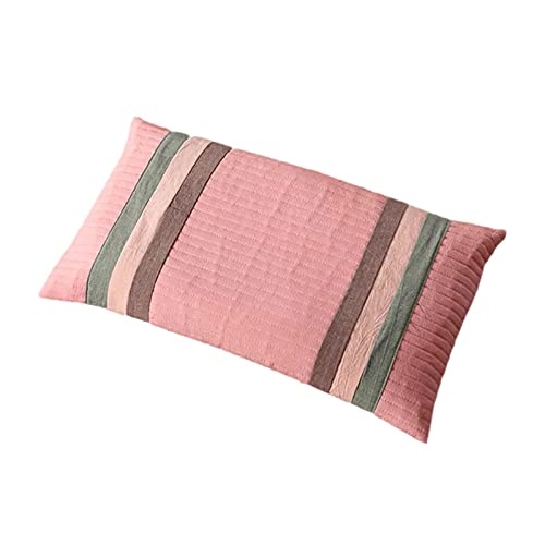 Almohada de cáscara de alforfón, Almohada de alforfón de algodón, protección contra la Columna Cervical de la Capa de Almohada, la Almohada Protege la Columna Cervical y Ayuda a Dormir la Almohada de