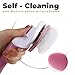 Tailio Dog & Cat Brush, Soft Self Cleaning Slicker Brush, Skin-Friendly Upgraded Dog Brush for Shedding, Massaging, and Grooming – Perfect for Long & Short Coats (Pink)