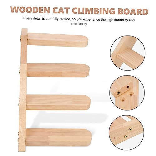 Plateforme murale pour chat et marche escalade bois meuble gain de place maison - 4
