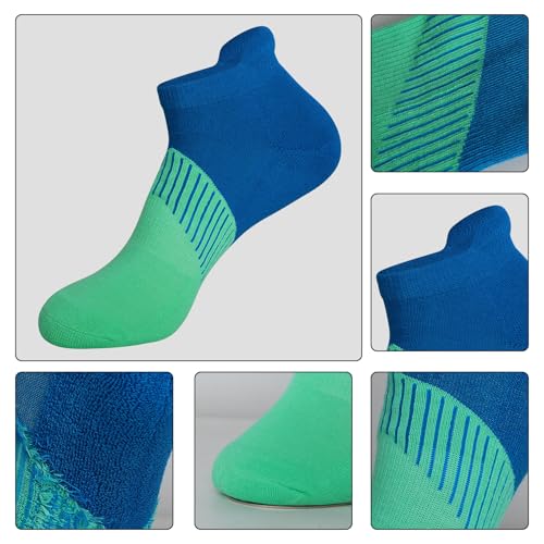 JOYNÉE Mens Athletic Ankle Sports Running Low Cut Socks for Men 6 Pairs4