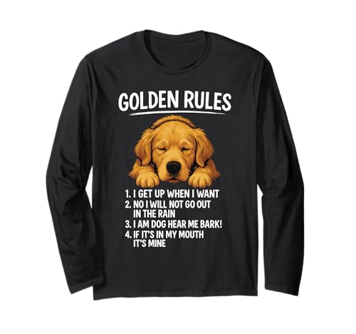 Retriever Rules Funny Dog Owner Pet Love Rescue ���킢���q�� ����T�V���c
