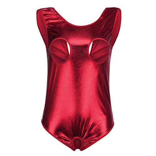 Fashion New Women Sexy Hollow Out Clubwear Siamese Sexy Underwear Lingerie Temptation Nightgown Sleepwear (Red)