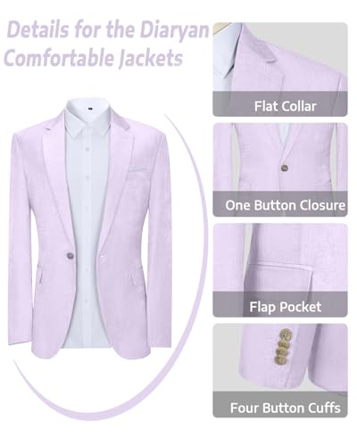 Men's Suit Tencel Linen Two Piece Slim Fit Summer Grooms Wedding Prom Dress Tuxedo Suits for Men Blazer Pants Set3