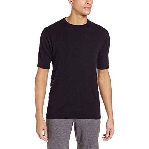 Minus33 Merino Wool 704 Sentinel Men's Midweight Short Sleeve Crew Black Medium