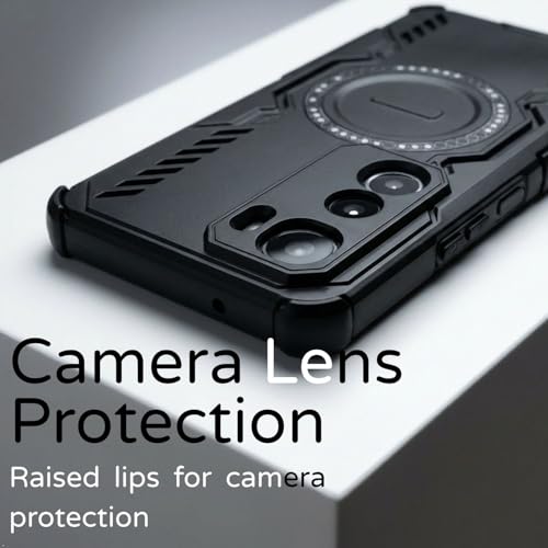 Image of ShieldTech Back Cover Case for Vivo Y400 Pro 5G | 360 Protection Mobile Phone Case Mag-Safe | Camera Protection | Vivo Y 400 Pro Back Cover /Vivo Y400 Pro 5+G - Black TPU+PC