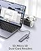 LENTION USB C Hub with 100W Charging, 4K HDMI, Dual Card Reader, USB 3.0 & 2.0 Compatible MacBook Pro, New Mac Air/Surface, Chromebook, More, Stable Driver Adapter (CB-CE18, Space Gray)