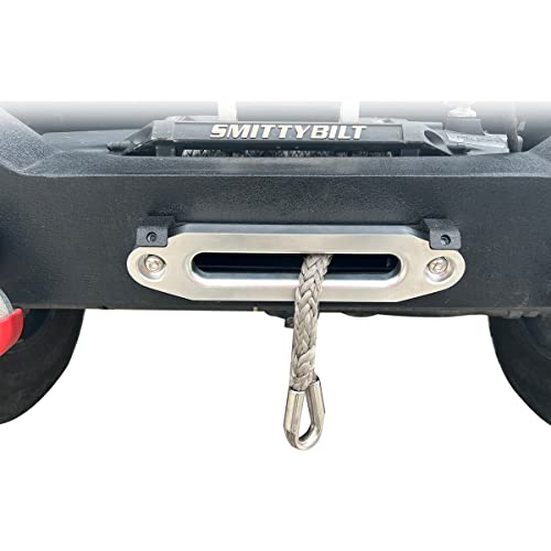 Yzona Universal Front License Plate Frame For 10" Hawse Fairlead Mount Compatible With Jeep Ford Dodge Chevy Chevrolet Gmc Nissan Toyota Ram Off-Road & Pickup Truck Car, Bumper Winch Bracket Holders #TOP5