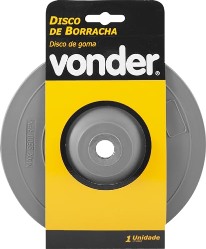 Disco de Borracha para Lixadeira 7'' Rígido Vonder