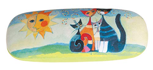 Chiffon Nettoyage Inclus Étui à Lunettes Rigide MoKo - Cuir PU, Chiffon Inclus, Protection Anti-choc Boîtier Lunettes Cuir PU