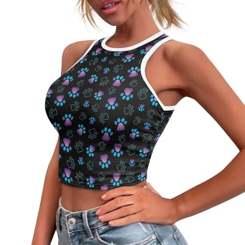 YEXIATODO Tank Tops for Women Sleeveless Crop Tops for Going Out2