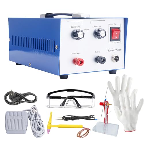 30A Jewelry Spot Welder Machine, Handheld Jewelry Welder Kit, Portable Spot Welding Equipment for...