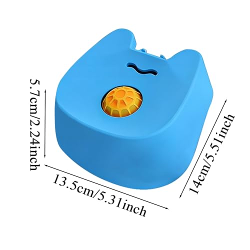 Dog Lick Bowl - Silicone Slow Feeder with Rotating Lick Ball for Mental Stimulation | Non-Slip Base, Interactive Pet Feeding Toy for Puppies Medium Dogs, Ideal for Home Camping Car Outdoor Indoor Use - Afbeelding 3