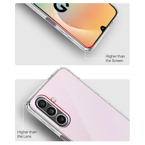 Image of Amazon Brand-Solimo Mobile Cover for Samsung Galaxy M36 5G / F36 5G (Soft & Shockproof Back Case with inbuilt Cushioned Edges), Clear