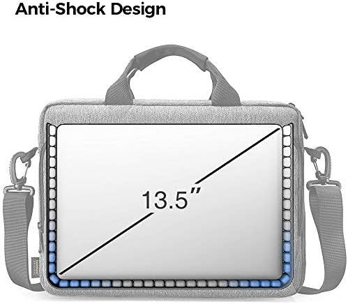 tomtoc Laptop Briefcase, 13-15.6 Inch Multi-Functional Laptop Shoulder Messenger Bag