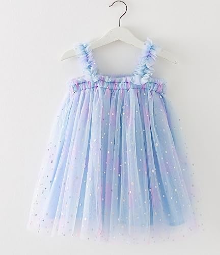 Baby Girls Tulle Tutu Dress 2024 Summer Birthday Party Tulle Polka Dot Dresses Size 6M-5T2