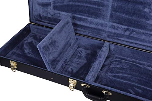 Image of Crossrock Wooden Hardshell Case for Jazzmaster /Jaguar Style Electric Guitars, Black(CRW600JMBK)