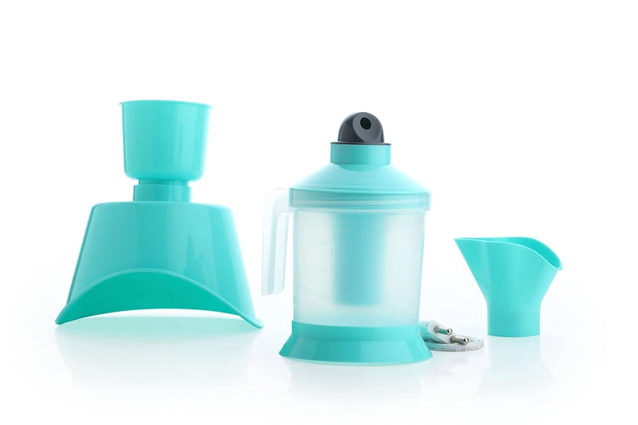 ZAITRA 4 in 1 Steamer Vaporizer Machine for Cold and Cough, Plastic Steam Vaporizer Nozzle Inhaler For Facial Sauna, Bottle Warmer, Face Steamer, Steam Inhaler for Adults & Kids (MultiColor)