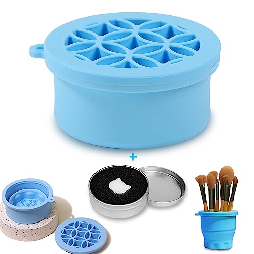 Iborrys Makeup Brush Silicone Cleaning cup & Silicone Makeup Brush