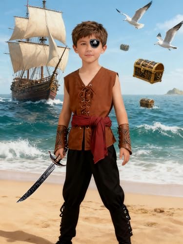 Disfraz completo pirata niño talla L 8-9 años miniatura 2