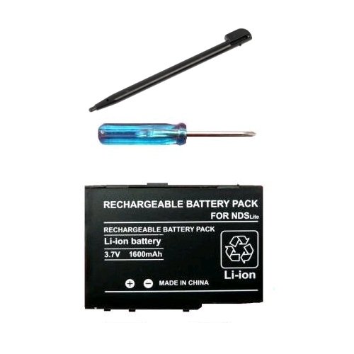 Dea factory-Batterie de Remplacement pour Console Nintendo DS Lite + Tournevis + Stylet