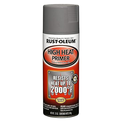 Rust-Oleum 249340 Automotive High Heat Primer Spray Paint, 12 oz, Gray