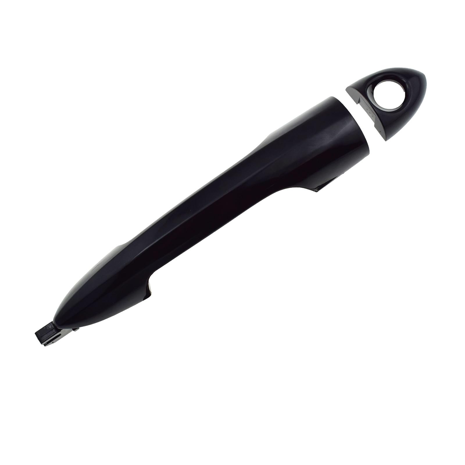 Aphkqost Car Door Handle Outer for Alfa for Romeo 147 for Giulietta for Mito 2008 2009-2020 Black Front Rear Left Exterior Door Handles 156145296 156145295(1PC Front Left)