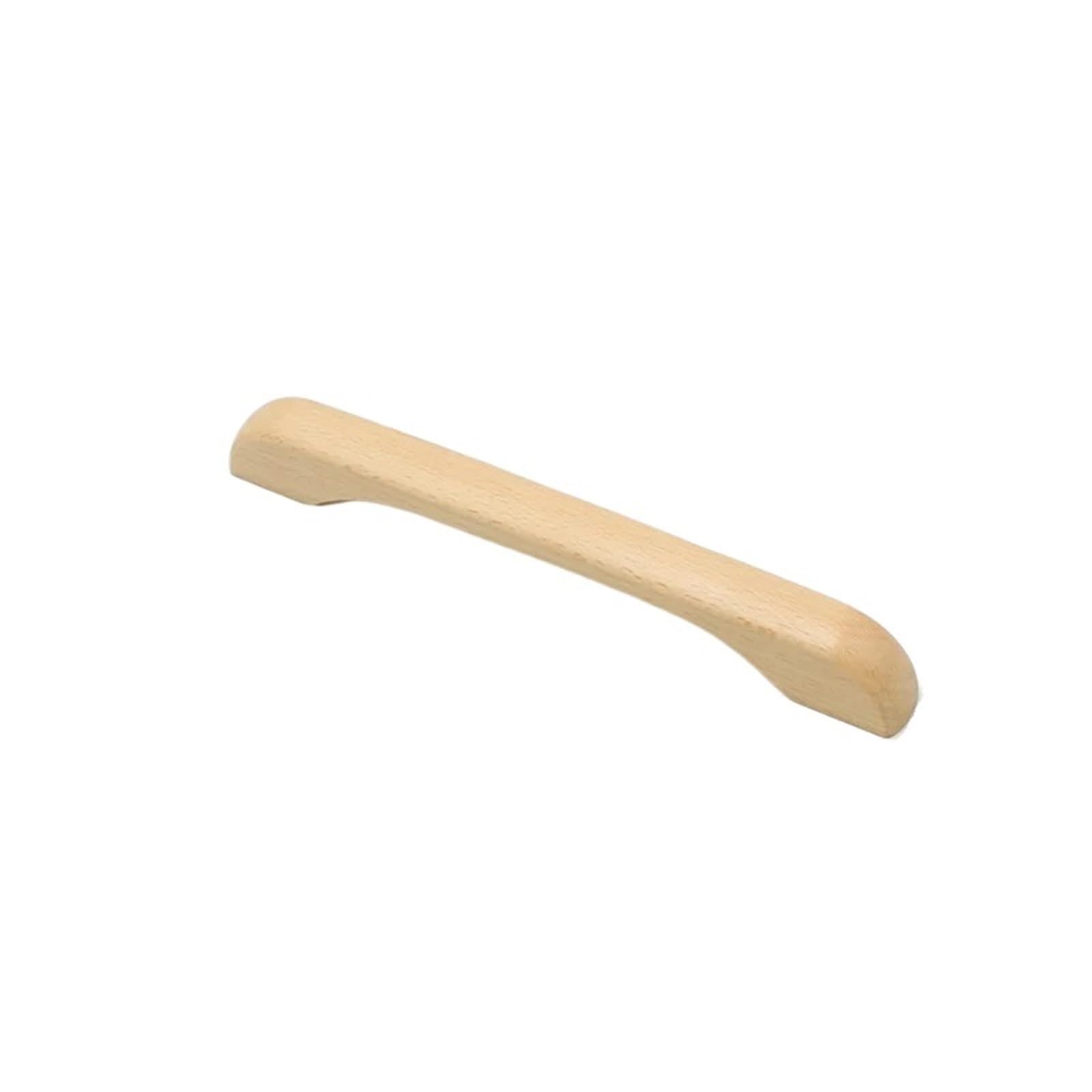 LADFRTYU Wooden Handles 2pcs Cabinet Door Wooden Handle Wardrobe Bow Shaped Drawer(200x25x18mm-A)