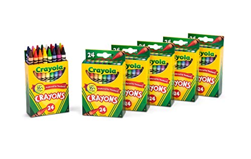 Image of Crayola Crayons, Bulk School Supplies For Kids, 24 Count Crayon Box (Pack Of 6), Assorted Colors