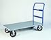 Little Giant NBB-2436-6MR 12-Gauge Steel Heavy-Duty Platform Truck with 6" Mold-On Rubber Wheels, 2000 lbs Capacity, 36" Length x 24" Width