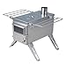 Winnerwell Nomad Medium Tent Stove | Tiny Portable Wood Burning Stove for Tents, Shelters, and Camping | 800 Cubic Inch Firebox | Precision Stainless Steel Construction | Includes Chimney Pipe