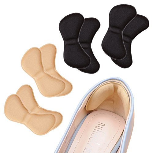 JGOTIM Heel Liner Cushions Inserts Leather Heel Insoles Pads Self Adhesive Stickers Foot Care Protector,4 Pairs JGOTIM Heel Liner Cushions Inserts Leather Heel Insoles Pads Self Adhesive Stickers Foot Care Protector,4 Pairs
