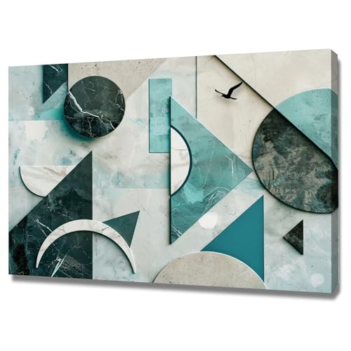 Cuadro abstracto enmarcado para salón dormitorio y oficina lienzo moderno 50x70