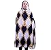 King Midas Barber Cape Professional Hair Cutting Cape (White And Black)