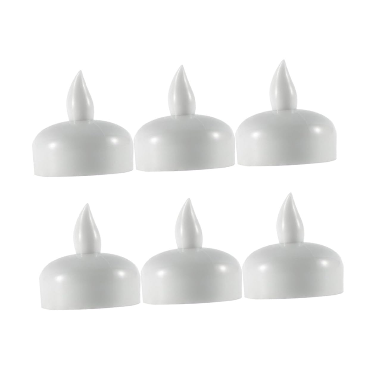 Velas Flotantes LED Resistentes al Agua 24 Piezas de Pp Color Crema | Sensor de Humedad Activado, 1 Batería Incluida, Decoración para Compromiso y San Valentín