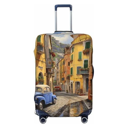 Italian Street Print Elastic Washable Baggage Protector Universal Suitcase Cover Travel Luggage Cover