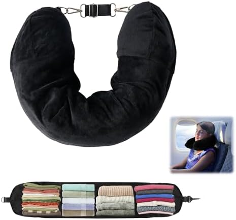 Travel Pillow Stuffable with Clothes, Soft Plush
