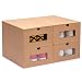 Nicely Neat Transparent Shoe Organizer, Stackable Storage Case Drawers for Men's Shoes - Set of 4