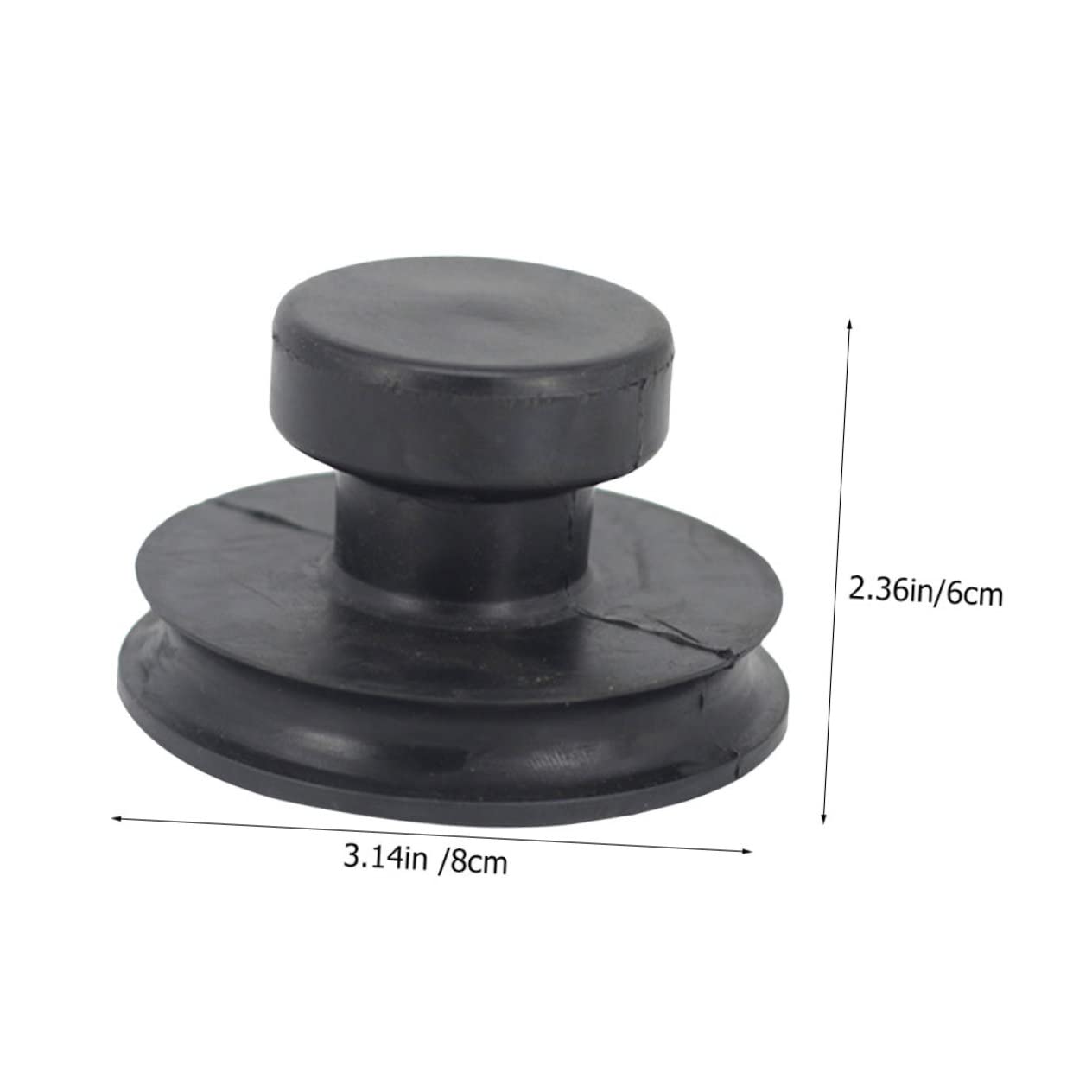 HANABASS 5 Stück Gummi Saugnapfgriff für Klangschalen 8cm Durchmesser Formstabil und Sturzsicher Zubehör für Buddhistische Handpercussion und Meditationsklangschalen
