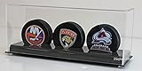 1 to 3 Hockey Puck Holder Display Case Stand