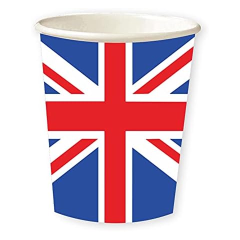 amscan Union Jack Paper Cups for Parties Cover